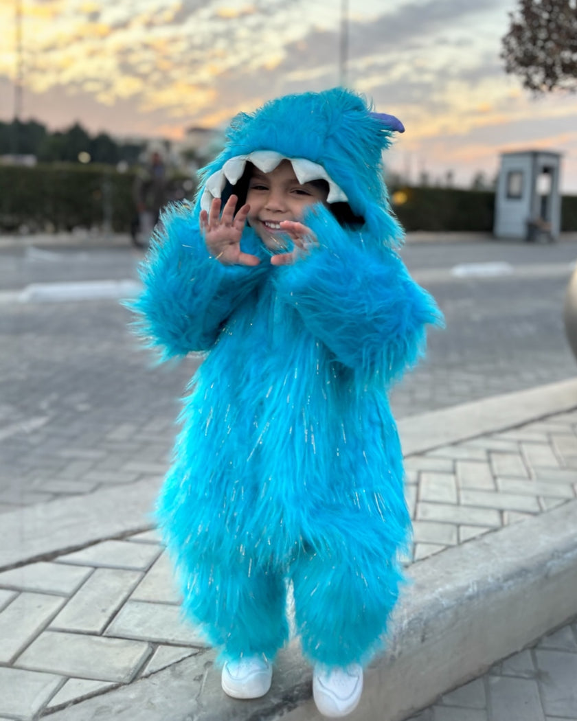 Long Fur Shalpy Jumpsuit         مبطن قطن من الداخل