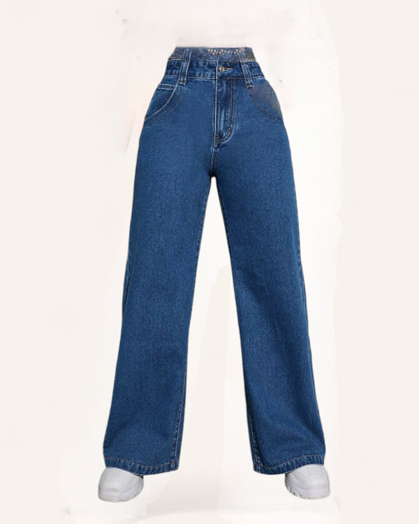 Women jeans wide leg               حجز واستلام بعد 10-15