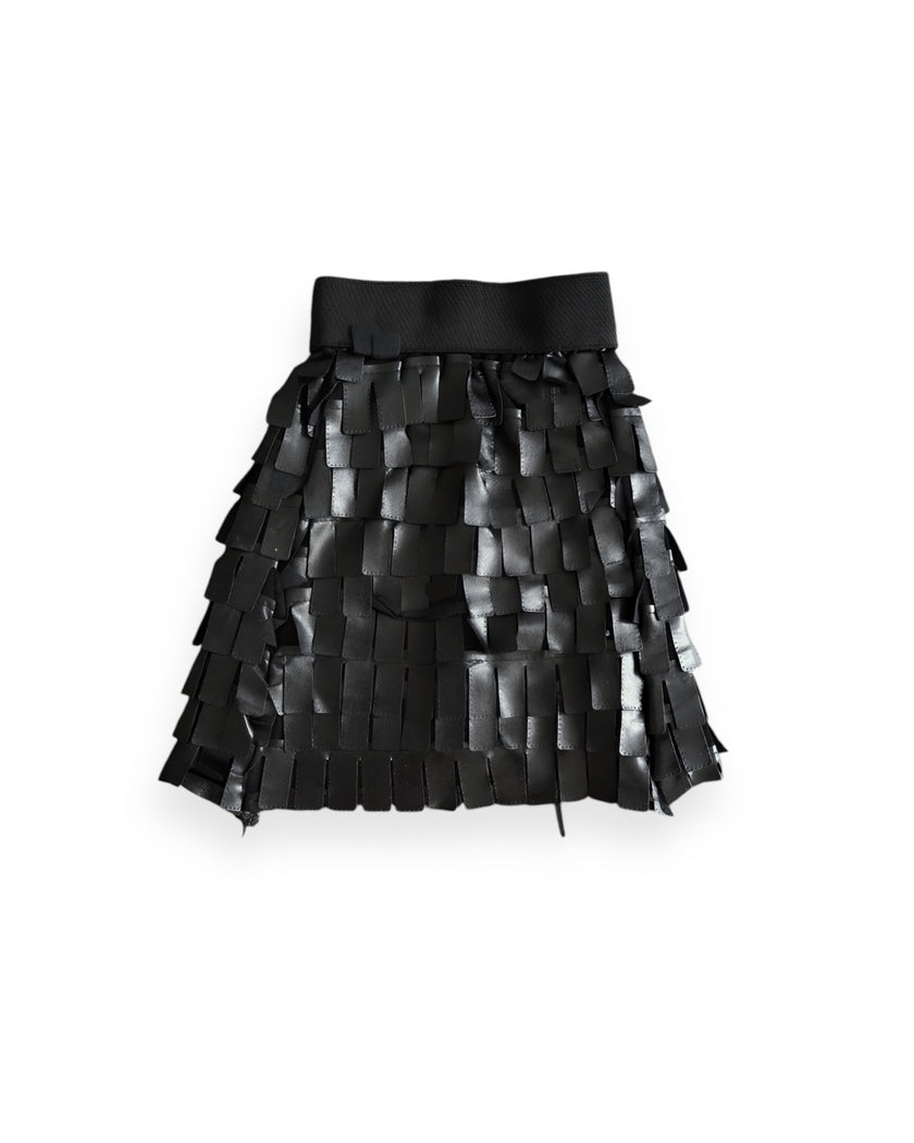 outlet Leather Skirt SH