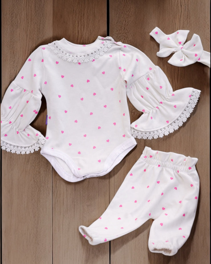 Cotton Heart Set 3p