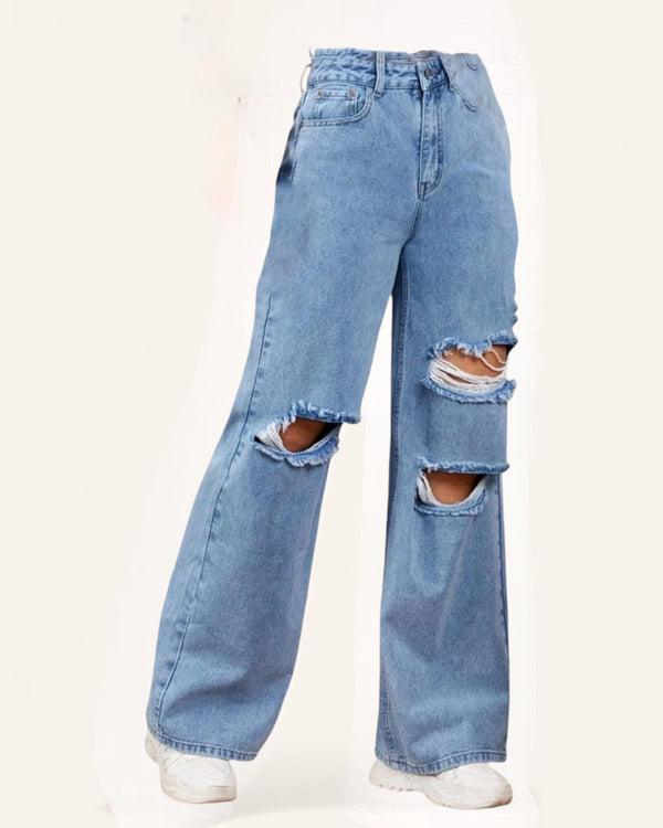 Women jeans wide leg               حجز واستلام بعد 15-10