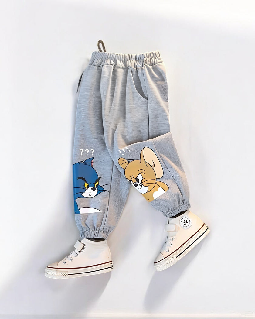 Gray Tom&Jerry Cotton Pants تسليم هذا المنتج يوم 25-3-2025