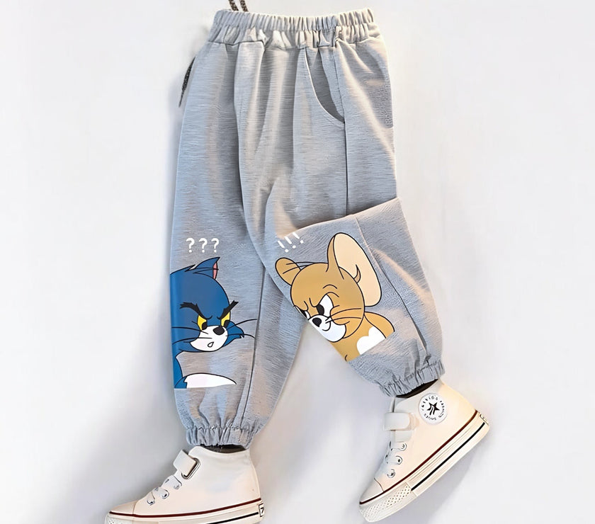 Gray Tom&Jerry Cotton Pants تسليم هذا المنتج يوم 25-3-2025