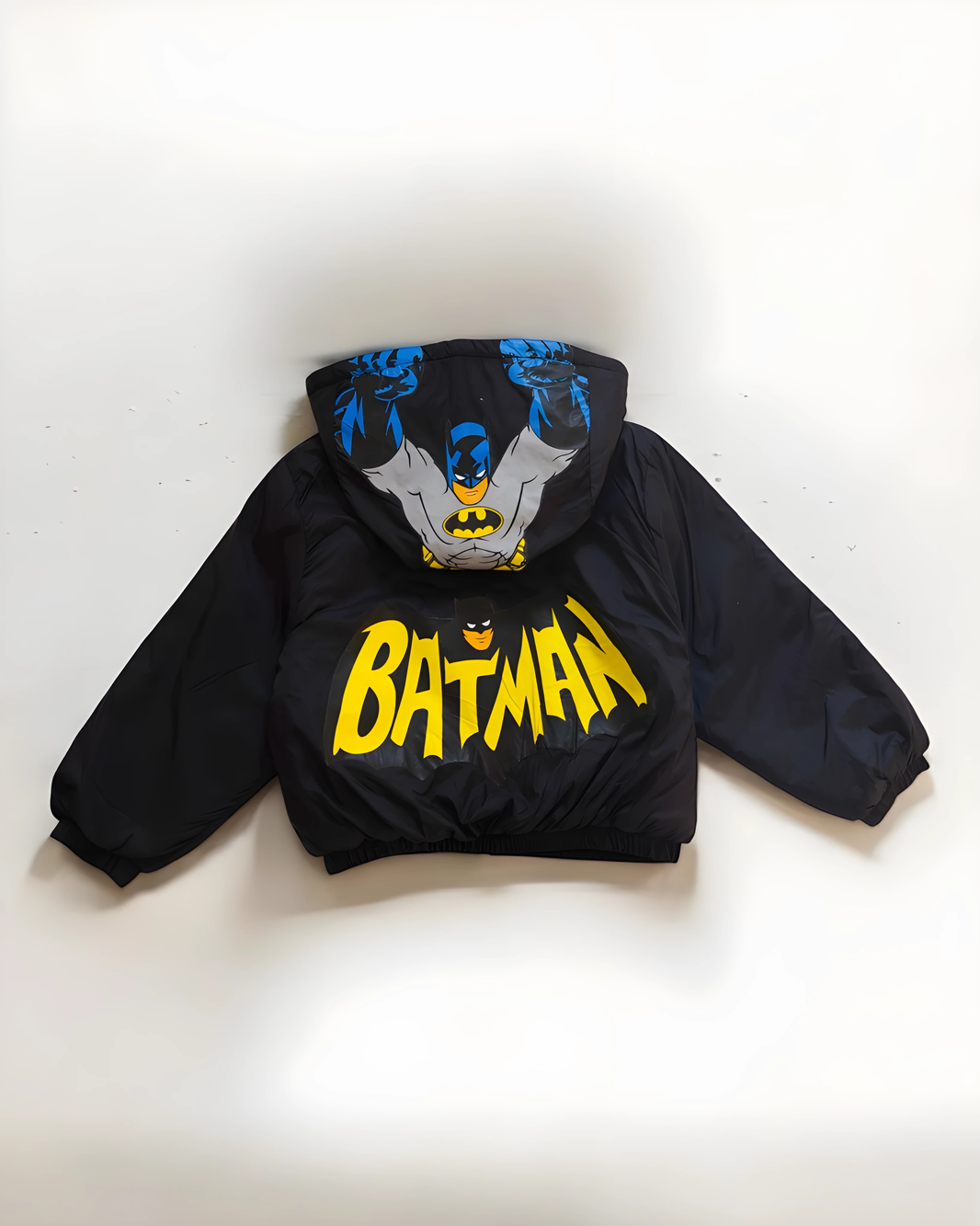 Outlet batman  jacket مشكلة طباعة) مبطن فرو بالكامل)