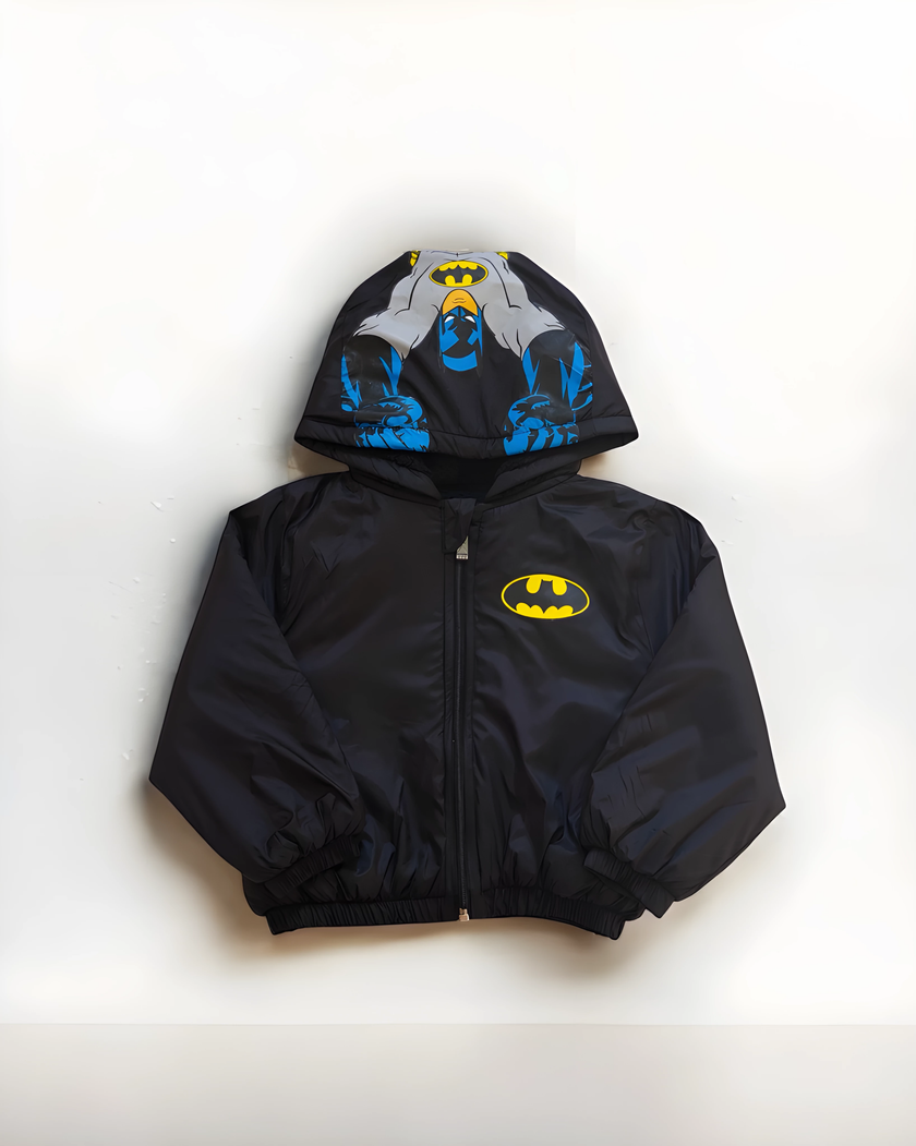 Outlet batman  jacket مشكلة طباعة) مبطن فرو بالكامل)