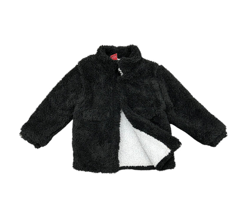 outlet Jacket fur black & white