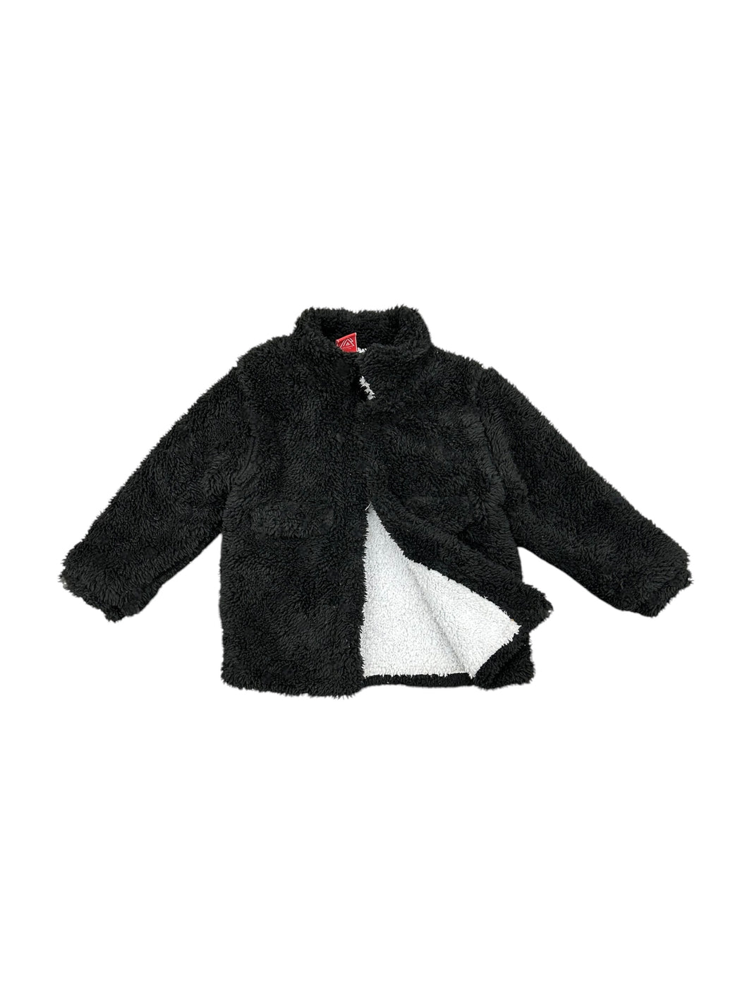 outlet Jacket fur black & white