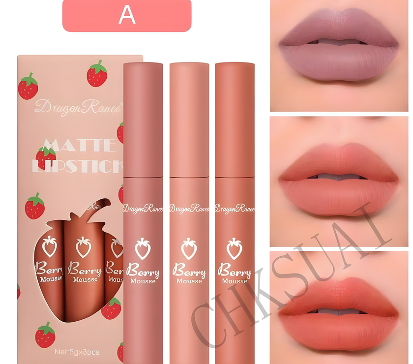 Dragon Ranee Matte lip stick ( 3 Peices )