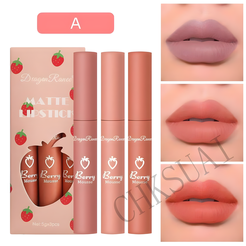 Dragon Ranee Matte lip stick ( 3 Peices )